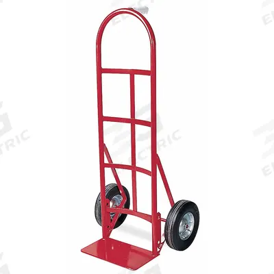 Dayton General Purpose Hand Truck: 400 lb, Single-Pin Handle, Red, Steel, Semipneumatic - General Purpose Hand Trucks