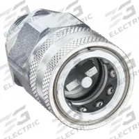 SNAP-TITE Hydraulic Quick Connect Hose Coupling: 3/8 in, Steel, 18.93 lpm Max. Flow Rate, Nitrile (MPN VHC6-6M). Key specifications — Thread Size: 3/8"-18; Seal Material: Nitrile; Brand: SNAP-TITE.