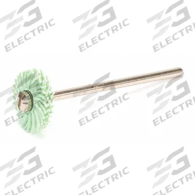 SCOTCH-BRITE Radial Bristle Disc: Type A, 9/16 in Dia x 1/16 in Wd, 1/16 in Arbor, Ceramic - Finishing Radial Bristle Discs for All Metals