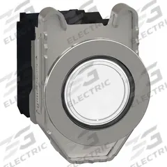 SCHNEIDER Illuminated Push Button: Illuminated, Flush Profile, Metallic, 30 mm, 1NO/1NC (MPN XB4FW31B5). Key specifications — Brand: SCHNEIDER; Action: Momentary; Series: XB4; Push Button Material Type: Metallic.