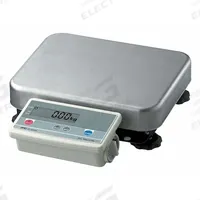 A&D WEIGHING Shipping Scale: 300 lb Wt Capacity - Imperial, 15 in Weighing Surface Dp, kg/lb/oz, LCD (MPN FG-150KBM). Key specifications — attr1359868: A&D WEIGHING; attr1359871: 0.02 lb/0.01 kg; attr1359875: RS-232C; attr1359893: 430 Stainless Steel.