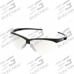 MCR SAFETY Safety Glasses: Light Gray Lens, Half-Frame, Scratch-Resistant, Black Frame (MPN MP119). Key specifications — Brand: MCR SAFETY; Frame Color: Black; Lens Color: Light Gray.