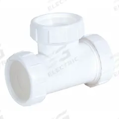 APPROVED VENDOR Tee: Plastic, White, 1 1/2 in Nominal Pipe Size, Slip (MPN 35337). Key specifications — Includes: 1-1/2 in Washer; Brand: APPROVED VENDOR; Material: Plastic; Connection Type: Slip.