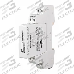 BUSSMANN Universal Surge Protection Device: Single Phase, 24V DC, 4 Poles, 4 Wires, L-G/L-L, 33 V DC (MPN BSPD24DING). Key specifications — Voltage: 24V DC; Number of Wires: 4 Wires; Modes of Protection: L-L; Max. Continuing Operating Voltage: 33 V DC; Voltage Protection Rating: 102V (L-L); Filtering: No; Enclosure Material: Polyamide; Mounting Style: DIN-Rail.