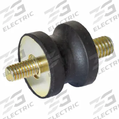 JW WINCO Vibration-Isolating Mount: Hourglass, Natural Rubber - Male x Male Vibration-Isolating Mounts