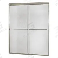 FOREMOST Shower Door: 44 in Min. Door Wd, 48 in Max. Door Wd, 72 in Overall Ht, Rain Tempered Glass (MPN CVSS4872-RN-BN). Key specifications — Brand: FOREMOST; Door Frame Finish: Brushed Nickel.