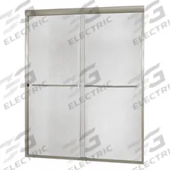 FOREMOST Shower Door: 44 in Min. Door Wd, 48 in Max. Door Wd, 72 in Overall Ht, Rain Tempered Glass (MPN CVSS4872-RN-BN). Key specifications — Brand: FOREMOST; Door Frame Finish: Brushed Nickel.