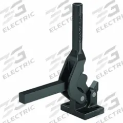 DE-STA-CO Hold-Down Clamp: Std Vertical Handle, Flange Base Mounting, Solid Bar with Arm and Tip (MPN 7-58). Key specifications — Brand: DE-STA-CO.