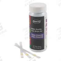 HACH Chemical Test Strips: Free and Total Chlorine, 0 to 10 mg/L Chlorine, Test Strips, 50 Tests (MPN 2745050). Key specifications — Test Form: Test Strips; Brand: HACH; Parameter Measurements Included: 0 to 10 mg/L Chlorine.