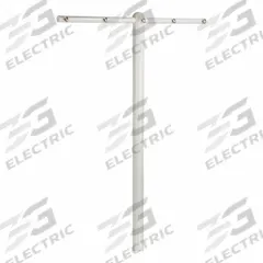 HONEY-CAN-DO T-Post: Steel, 45 3/4 in Overall Ht, 3 in Overall Wd, 11 in Overall Lg, 5 Lines (MPN DRY-01452). Key specifications — attr1035846: Steel; attr1035852: T-Post; attr1044045: HONEY-CAN-DO.