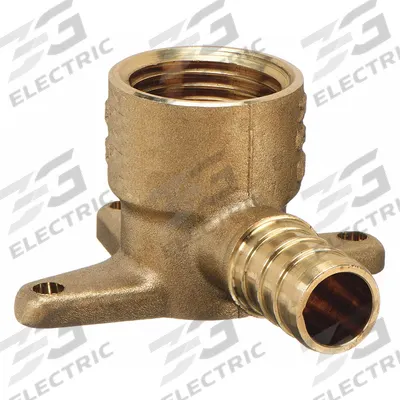ZURN Barbed Fitting Elbow: 1/2 in ID x 1/2 in Pipe Size, Barbed x FNPT, Brass - Crimp-On Brass Barbed Tube Fittings