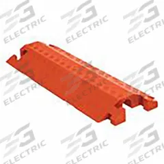 Cable Protector: 1 Channels, 2 1/4 in Max Cable Dia, 14 1/4 in Wd, 3 in Ht, 38 1/2 in Lg (MPN CP1X225-GP-DO-O). Key specifications — Brand: LINEBACKER; Color: Orange; Connection Style: T-Shaped; Material: Polyurethane.