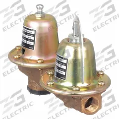 BELL & GOSSETT Water Pressure Reducing Valve: Brass, 12 psi Factory Set Pressure, NPT x NPT, 250°F (MPN 110199LF). Key specifications — Body Material: Brass; Brand: BELL & GOSSETT.