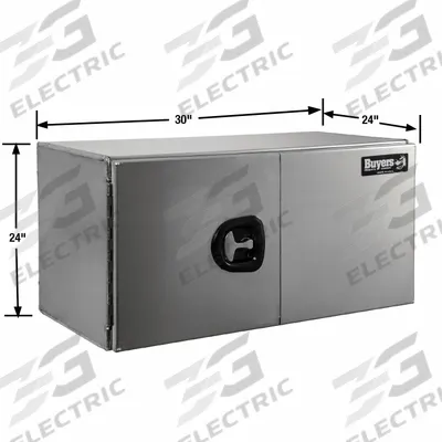 BUYERS PRODUCTS Underbody: Underbody Truck Box, Double Barn Doors Door, 24 in Overall Dp - Double Barn-Door Boxes
