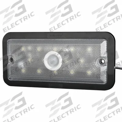 MAXXIMA Vehicle Dome Light: Rectangular, 12/24V DC, LED, Clear, 2 13/16 in Overall Ht - Rectangular Dome Lights