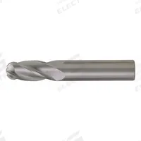 CLEVELAND Ball End Mill: Carbide, TiAlN Coated, 4 Flute, 7/8" Mill Dia, 2-1/4" LOC, 5" OAL (MPN C83575)