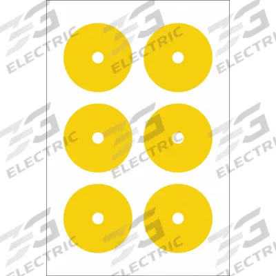 ACCUFORMNMC Gauge Marking Labels: Yellow, Polyester