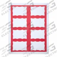 ID Badge: No Legend, Paper, Red, 2 3/8 in Card Ht, 3 3/8 in Card Wd, 200 PK (MPN BAU 67652). Key specifications — attr1126094: Red.