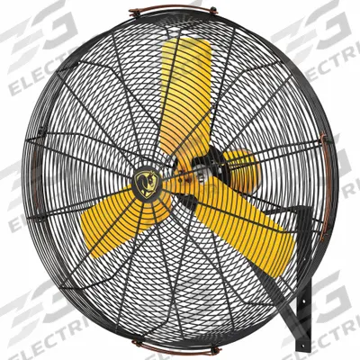 BIG ASS FANS Mounted Fan: 36 1/2 in Blade Dia, 120V AC, 2/3 hp Motor HP, Wall Mount - Standard Industrial Wall-Mount Fans