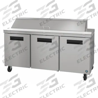 HOSHIZAKI Worktop Refrigerator: 18 cu ft, 44 1/4 in Ht, 31 in Dp - Refrigerated Prep Tables