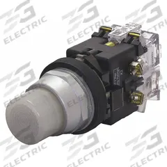 EATON Illuminated Push Button: Illuminated, Extended Profile, Metallic, 30 mm, 1NO (MPN HT8GBWAF3). Key specifications — Brand: EATON; Action: Momentary; Series: HT800; Push Button Material Type: Metallic.