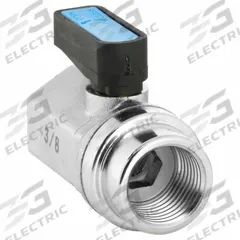 APPROVED VENDOR Manual Two-Way Ball Valve: 3/8 in, Nickel-Plated Brass, Straight, FNPT x FNPT, Wedge (MPN G-MVFP-38F). Key specifications — Brand: APPROVED VENDOR; Handle: Wedge.