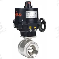 DYNAQUIP CONTROLS Electrically Actuated Two-Way Ball Valve: 3 in, Stainless Steel, 115V AC (MPN E2S2AAJE02). Key specifications — Included Mounting: ISO 5211 Actuator Mounting Pad; Brand: DYNAQUIP CONTROLS; Actuator Features: Auxiliary Limit Switch.