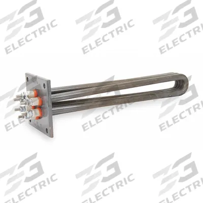 TEMPCO Nonpressure Rated Flanged Heater: 3 Phase, 240V AC, 9,000 W Watt - Flange-Mount Immersion Heaters