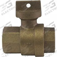 A.Y. MCDONALD Stop and Waste Valve: 1 1/2 in Pipe Size, FNPT x FNPT, 150 psig Max Op Pressure, Tee (MPN 76001 1 1 /2"). Key specifications — Brand: A.Y. MCDONALD; Handle Material: Brass; Handle Type: Tee; Standards: NSF/ANSI 61; Connection Type: FNPT x FNPT.