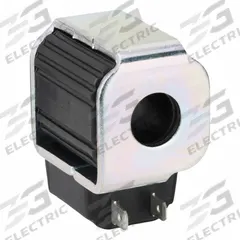 PARKER Cartridge Valve Coil: 2.36 in Overall Lg, 1.43 in Overall Wd, 1.97 in Overall Ht, 12V DC (MPN CAP012S). Key specifications — attr1224951: Dual Spade; attr1012059: CAP012S; attr1011635: PARKER; attr1018526: Glass Filled Rynite.