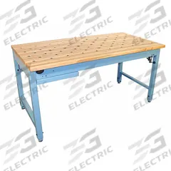 PRO-LINE Workbench: Adj Ht, Butcher Block, 60 in x 30 in, 800 lb Overall Load Capacity, Blue (MPN RT6030-FC-HD-M). Key specifications — Brand: PRO-LINE.