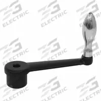 JW WINCO Crank Handle: Cast Iron w/ Steel Grip, 10 mm Bore Dia, 100 mm Handle Lg (MPN 10MC16/F). Key specifications — Brand: JW WINCO.