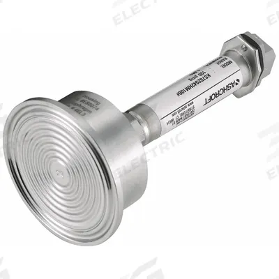 ASHCROFT Sanitary Pressure Transmitter: 2 in Triclamp, 0 to 60 psi, 1 to 5V DC - Sanitary Pressure Transmitters with 4-Pin Mini-DIN Connector