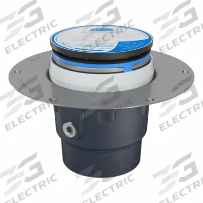 ZURN Shower Drain: 9 7/8 in Overall Dia, 5 in Grate Size, 2 in Nominal Pipe Size - Height Adjustable Floor Drains