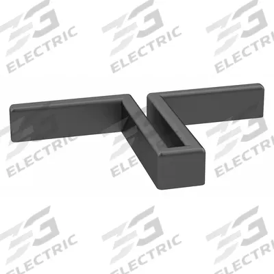 TENNSCO Protective Cap: 3 7/16 in x 2 in x 7/16 in, Black, Nylon - Post Caps for Boltless Shelving