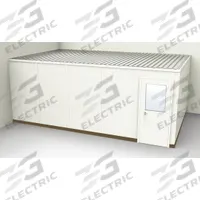 PORTA-FAB Modular In-Plant Office: 20 ft x 12 ft x 8 ft, 2 Walls, Steel-Covered Drywall, Beige (MPN GS1220-2). Key specifications — attr1283742: Beige; attr1283794: PORTA-FAB; attr1283748: STC 31; attr1283763: Steel.