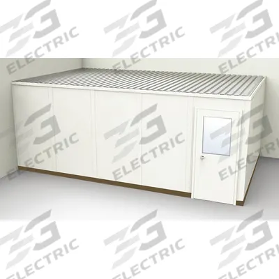 PORTA-FAB Modular In-Plant Office: 20 ft x 12 ft x 8 ft, 2 Walls, Steel-Covered Drywall - 2-Wall Unassembled In-Plant Offices