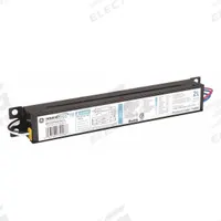 GE LAMPS Fluorescent Ballast: 347V AC, 1/2 Lamps Supported, 15 W_17 W_25 W_28 W_32 W Bulb Watt (MPN GE-232-MAX347-L). Key specifications — attr1125022: (1 or 2) F15T8; attr239899: GE LAMPS; attr1125144: 1.