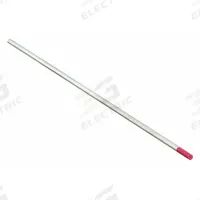 WESTWARD Tungsten Electrode: Thoriated, 1/8 in x 7 in, Red, EWTh-2, 10 PK (MPN 49H753). Key specifications — Brand: WESTWARD; Overall Length: 7 in; AWS Classification: EWTh-2; Welding Current Designation: AC/DC; Color: Red.