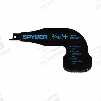 SPYDER Grout Removal Tool Reciprocating Saw Attachment 3/16-Inch to - Reciprocating Saw Grout Removal Tools
