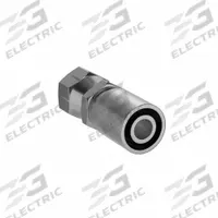 PARKER Hydraulic Crimp Fitting: Steel x Steel, Straight, -12 For Hose Dash Size, Female x Genderless (MPN 1XU43-12-12). Key specifications — Fitting Gender: Female x Genderless; Fitting Connection Type: Metric x Crimp; Brand: PARKER; Thread Size: M30-1.5; For Hose Dash Size: -12.