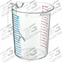 RUBBERMAID COMMERCIAL PRODUCTS Measuring Cup: Dry/Liquid, 1 qt Capacity, Polycarbonate, Clear (MPN FG321600CLR). Key specifications — Dry/Liquid: Liquid; Material: Polycarbonate; Color: Clear; Brand: RUBBERMAID COMMERCIAL PRODUCTS; NSF Certified: Yes; Graduation Subdivisions: 1 qt.