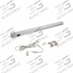 LED Strip Light: 18 in Lg, 664 lm, 4500K, 6.4 W, Plug-In, Silver, Aluminum, 1 in Ht, 120V AC (MPN ZX515-HL-CW-9). Key specifications — attr1262778: 120V AC; attr1262749: Plug-In; attr1262754: Integrated LED; attr1262758: Aluminum; attr1262760: Yes; attr1262765: LED; attr1262776: High/Low; attr1262780: 4500K.