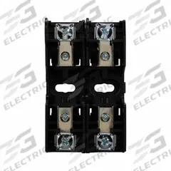 BUSSMANN Fuse Block: Open Block Design, 2 Pole, 250 V AC, Pressure Plate, Non-Indicating (MPN RM25030-2PR). Key specifications — Brand: BUSSMANN.