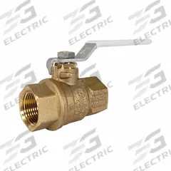 JOMAR VALVE Manual Two-Way Ball Valve: 1 1/2 in, Brass, Straight, Press x Press, Full Port Ball Port (MPN 100-407G). Key specifications — Brand: JOMAR VALVE; Handle: Locking Lever.
