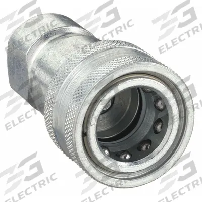 PARKER Hydraulic Quick Connect Hose Coupling: 1/8 in Coupling Size, Steel - ISO B Series Hydraulic Quick-Connect Coupling Bodies