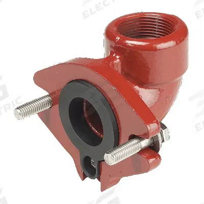 LIBERTY PUMPS Liberty Elbow: Mfr Part # G90, Includes Grommet/Mounting Hardware, Cast Iron - Flanges for Dewatering & Wastewater Pumps