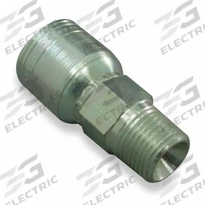 WEATHERHEAD Hydraulic Crimp Fitting: Steel x Steel, Straight, -16 For Hose Dash Size - Weatherhead Crimp Hydraulic Hose Fittings with NPTF Connection