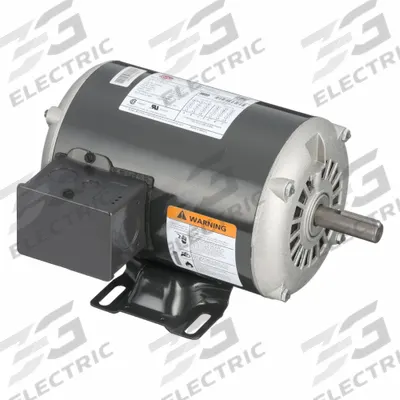 U.S. MOTORS General Purpose Motor: Rigid Base Mount, Open Air Over, 1 hp, 208-230/460V AC - Rigid Base 3-Phase General Purpose AC Motors