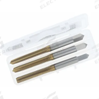 CLEVELAND Tap Kit: M10x1.25 Metric, D5 / 6H, 4 Flute - Three-Piece Hand Tap Sets